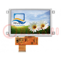 Display: TFT; 5"; 800x480; Bel: LED; Displayabmessung: 108x64,8mm