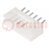 Socket; wire-board; male; 140; 2mm; PIN: 6; THT; 100V; 2A; tinned