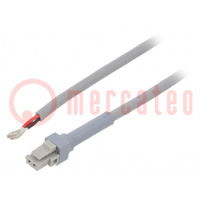 Connection lead; PIN: 2; 2m; socket