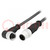 Cable: para sensores/automática; PIN: 4; M12-M12; 10m; enchufe