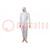 Protective coverall; Size: L; Protection class: 1; white