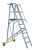 Produktbild - Plattformleiter, zusammenlegbar , 6 Stufen , Länge 2,6 m , Plattformhöhe 1,6 m