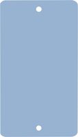 Frachtanhänger - Blau, 7.5 x 13 cm, Metall, 2 x Befestigungslöcher, Lackiert