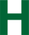 Einzelbuchstabe - H, Grün, 25 mm, Folie, Selbstklebend, Für außen und innen