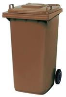 Kunststoff Müll-Großtonne in Braun, Füllmenge 240 Liter, -gewicht 110 kg | EA1726