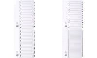 EXACOMPTA Karton-Register 1-12, DIN A4, weiß, 12-teilig (8701736)