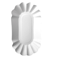 Schalen, Pappe "pure" oval 10,5 cm x 20 cm x 3,5 cm weiss