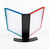 Tischgestell / Sichttafel-System / Standfächer / Preislistenhalter „EasyMount-QuickLoad” | kleur gesorteerd