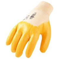Handschuh, Nitril, Gr. 9, gelb