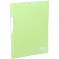 CARCHIVO CARPETA SOLAPAS FOLIO C/GOMAS PP SOFT VERDE PASTEL