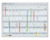 Jahresplaner JetKalender, Planungstafel, 12 Monate, 1200 x 900 mm, hellgrau