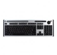 Acer KB.RF403.026 Tastatur RF Wireless Hebräisch Schwarz, Silber