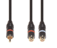 e+p B 91 G Audio-Kabel 0,2 m 2 x RCA RCA Schwarz