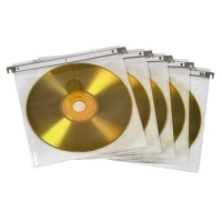 Hama CD/DVD Double Protective Sleeves,Pack of 50 Pcs., White 2 Disks Weiß