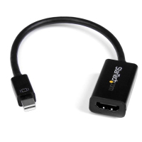 StarTech.com Mini DisplayPort to HDMI Adapter - Active mDP to HDMI Video Converter - 4K 30Hz - Mini DP or Thunderbolt 1/2 Mac/PC to HDMI Monitor/TV/Display - mDP 1.2 to HDMI Ada...