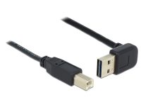 DeLOCK 2m, USB 2.0-A - USB 2.0-B USB Kabel USB A USB B Schwarz