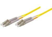 Tecline LC-LC, 0.5m Glasvezel kabel 0,5 m OS2 Geel