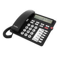 Tiptel 1081000 Telefon Analoges Telefon Anrufer-Identifikation Schwarz
