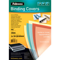 Fellowes Transparent Green PVC Covers