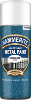 Hammerite Direct To Rust Metal Paint Aerosol Hammered Finish 0.4 L