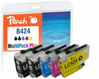 Peach PI500-390 Druckerpatrone Kompatibel Standardertrag Schwarz, Cyan, Magenta, Gelb