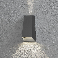 Konstsmide 7911-370 Wandbeleuchtung Anthrazit, Grau Für die Nutzung im Außenbereich geeignet