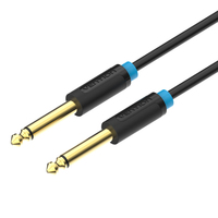 Vention 6.35mm TS Male to Male Audio Cable 2M Black