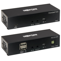 Tripp Lite B127A-1A1-BDBD extensor audio/video Transmisor y receptor de señales AV Negro