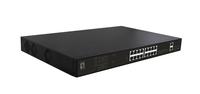 LevelOne GEP-2021 network switch Unmanaged Gigabit Ethernet (10/100/1000) Power over Ethernet (PoE) 1U Black