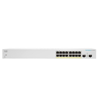 Cisco CBS220-16P-2G Géré L2 Gigabit Ethernet (10/100/1000) Connexion Ethernet, supportant l'alimentation via ce port (PoE) Blanc