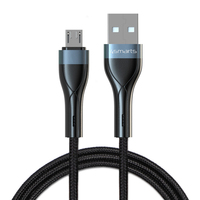 4smarts 540422 USB Kabel 1 m USB 2.0 USB A Micro-USB A Schwarz, Grau