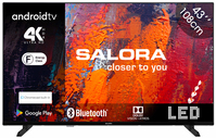 Salora 43UA550 tv 109,2 cm (43") 4K Ultra HD Smart TV Wifi Zwart 250 cd/m²