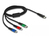 DeLOCK Câble USB de chargement 3-en-1 USB Type-C™ à Lightning™ / Micro USB / USB Type-C™, 1 m