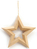 GRAINE CREATIVE 650611 décoration de Noël Décoration de noël en forme d'étoile Marron