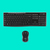 Logitech Wireless Combo MK270 Tastatur Maus enthalten RF Wireless QWERTY US International Schwarz, Silber