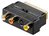 Goobay Scart zu Composite Audio Video und S-Video Adapter, IN/OUT, Scart-Stecker (21-Pin) > 3x Cinch-Buchse + Mini-DIN 4-Buchse (S-Video), Vergoldete, schwarz