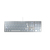 CHERRY KC 6000 Slim teclado USB AZERTY Belga Plata, Blanco