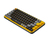 Logitech POP Keys Wireless Mechanical Keyboard With Emoji Keys klawiatura RF Wireless + Bluetooth QWERTY Hiszpański Czarny, Szary, Żółty