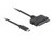 DeLOCK 63803 tussenstuk voor kabels USB C 22-pin SATA Zwart