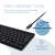 R-Go Tools Ergonomisch toetsenbord R-Go Compact Break, compact toetsenbord met pauzesoftware, QWERTY (IT), Bluetooth, zwart