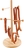 Brezel- oder Wurstständer Ø 28 cm, H: 50 cm, Fuß-Ø 22 cm Buchenholz, lackiert