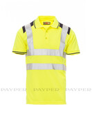Payper Warnschutz Herren Polo-Shirt GUARD+, Regular Fit, 150g, Kurzarm, Fluogelb, PSA 2, Größe XXL