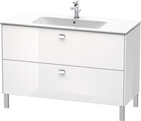 Duravit Waschtischunterbau BRIOSO Griffe chr 683x1220x479mm we hgl BR440401022