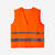 Adult High Visibility Cycling Safety Vest - Neon Orange - XL/2XL