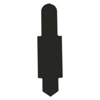 ELBA Stecksignal aus PVC, zum Einstecken in Schlitzstanzungen von Pendelregistraturen und Einstellmappen, schwarz