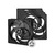 ARCTIC COOLING Rendszerhűtő Ventilátor F12 PWM PST Fekete, 12cm (5-PACK)