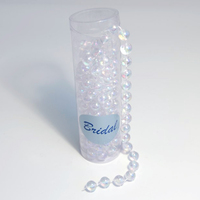 Pearl Bead Chain: 3m x 14mm: Iridescent_Clear