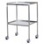 Bristol Maid Steel Dressing Trolley with 600mm Flange Up Fixed Shelves