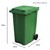 360 Litre Standard Wheeled Bin - Green