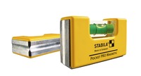 STABILA Mini-Wasserwaage Pocket PRO Magnetic mit Gürtel-Clip, 7 cm, starker Seltenerd-Magnet, 1 Horizontal-Libelle, Made in Germany